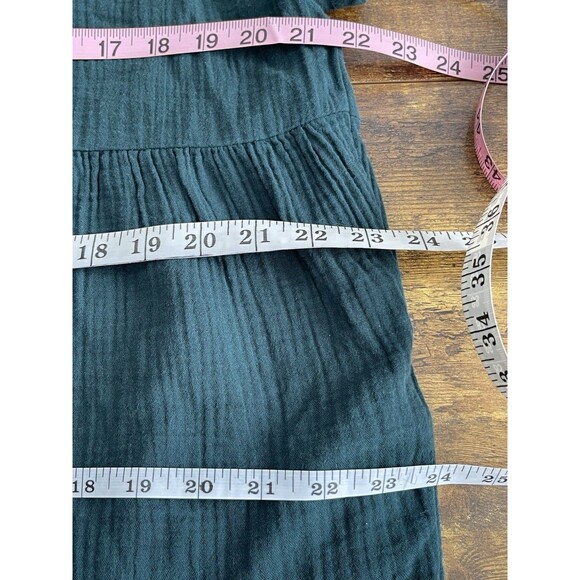 Madewell Womens Blouse Sz Small Lightspun Cuffed-Sleeve Shirred Bohemian Boho - Picture 11 of 12